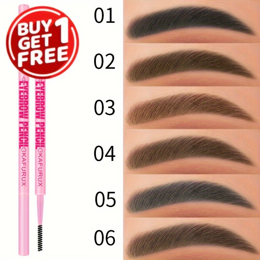 Lápiz de cejas impermeable para unisex, de larga duración, color marrón, negro y tonos tierra
