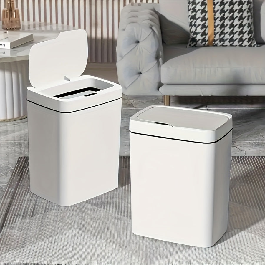 Infraqizil sensing aqlli axlat qutisi uy ofisi maktab uchun yashil oq