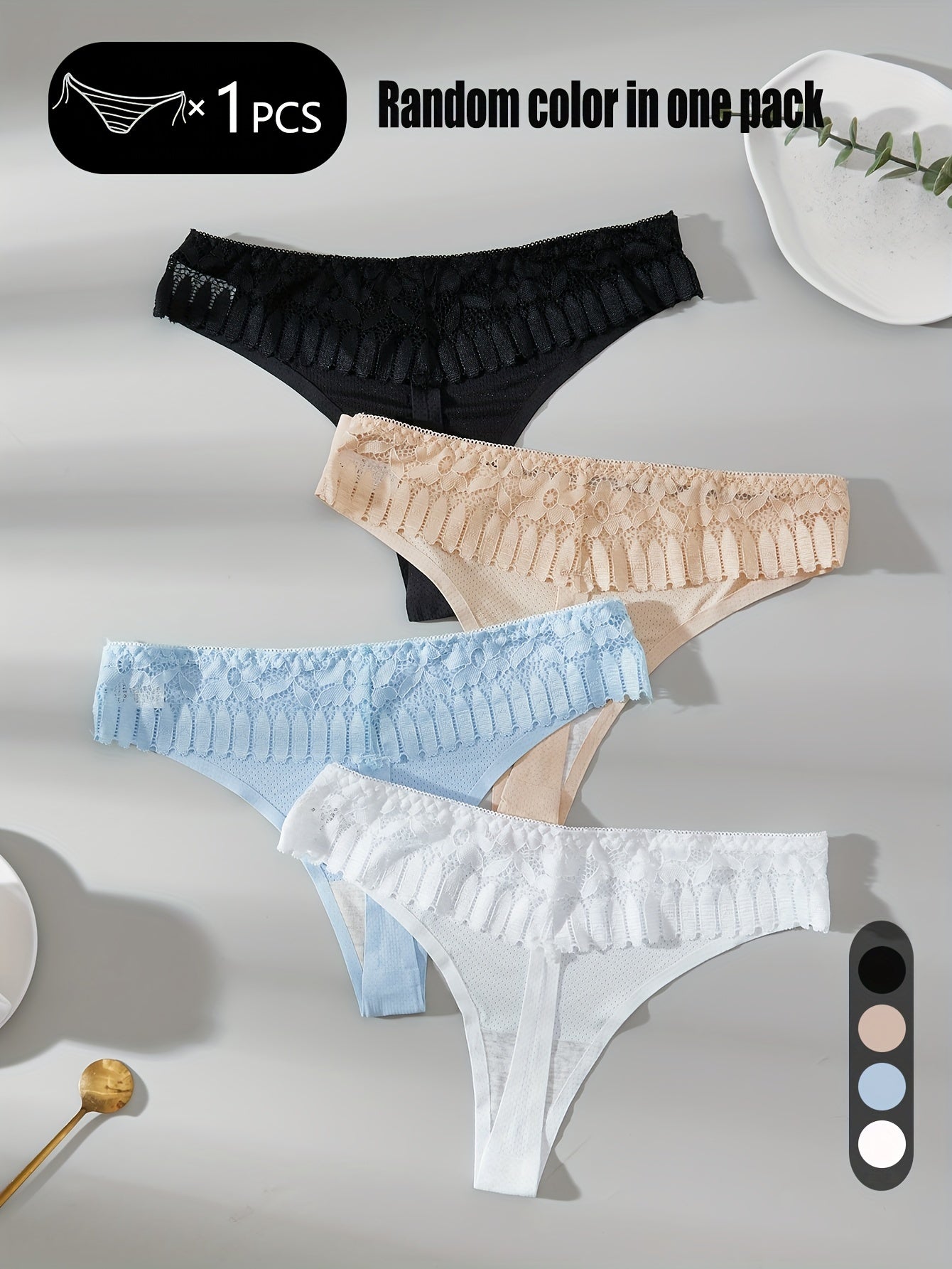 Havo o'tkazuvchi muz hissi va gullar yaprog'i dantel dizayni qulay va zamonaviy, tasodifiy rangda.