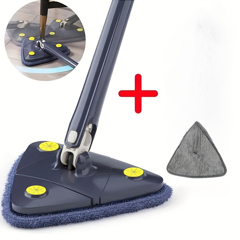 360 Degree Rotating Triangle Mop for Floor Wall Glass Cleaning