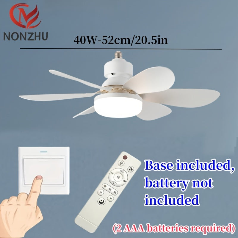 Ceiling Fan Light with Adjustable Lighting and Remote Control Easy Installation