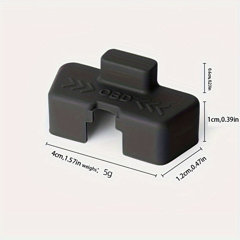 Cubierta de puerto OBD de silicona impermeable, a prueba de óxido, accesorio para el interior del vehículo