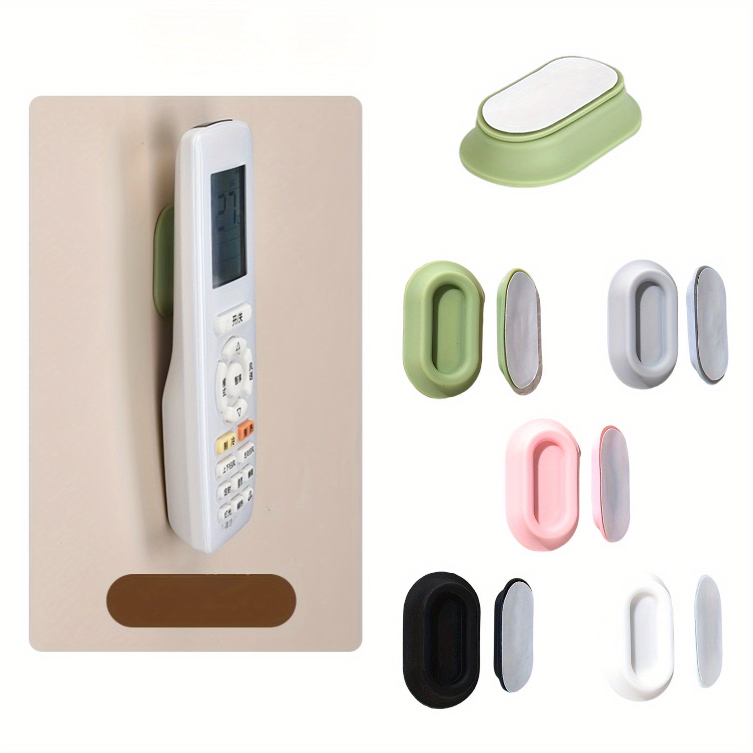 Doira shaklidagi magnit masofadan boshqarish tutqichlari 2, 5 yoki 10 dona to'plarda mavjud. Ushbu oddiy uslubdagi silikon devorga o'rnatiladigan tutqich amaliy bo'lib, qattiq yopishqoq anti-slip xususiyatiga ega, burg'ulash zaruratini bartaraf etadi.