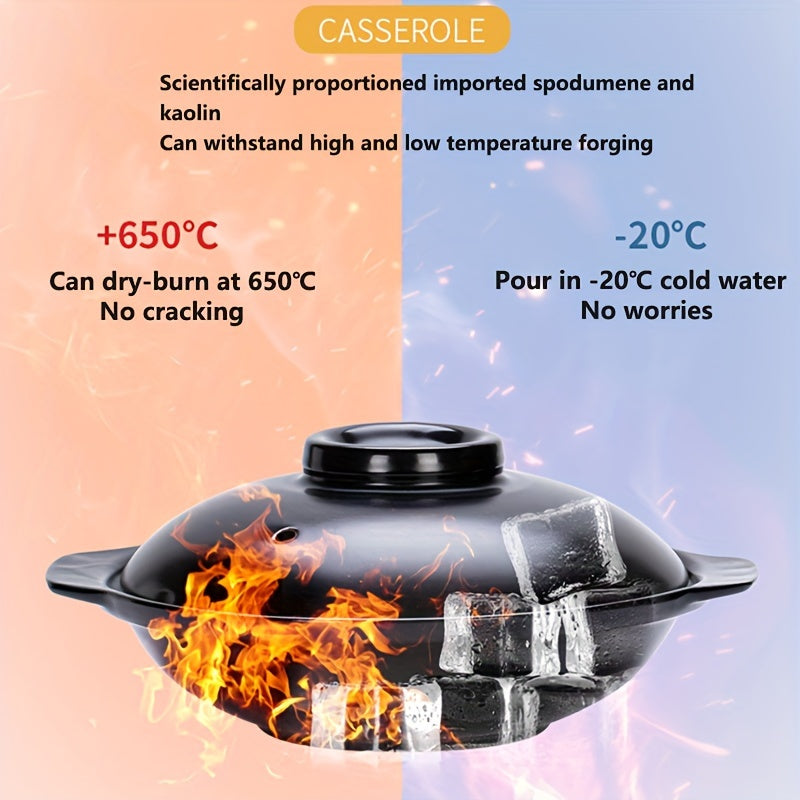 Керамическая запеканка с крышкой, термостойкая, легко очищается, различных размеров