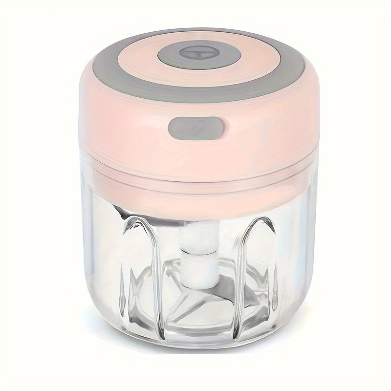 Mini Food Chopper Electric Portable Vegetable Dicer 250ml Wireless One-Touch
