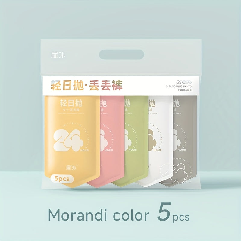 Women's Disposable Underwear Breathable Postpartum Travel Pack of 5