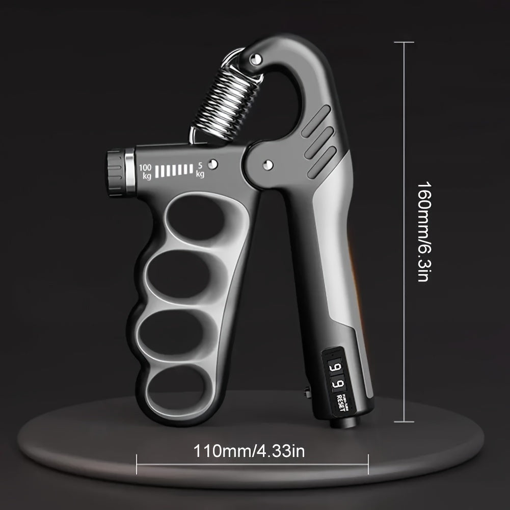 Adjustable Resistance Hand Grip Strengthener 5-100kg with Mechanical Counting for Fitness and Muscle Building