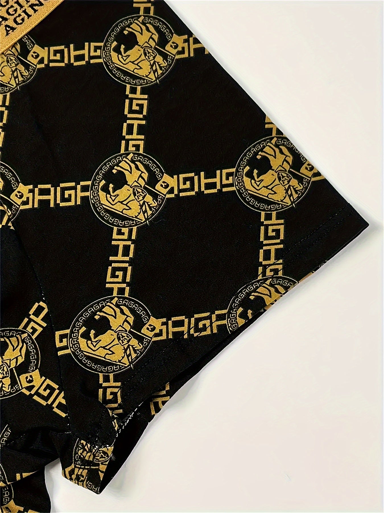 Men's Breathable Elastic Quick-Drying Flat-Cut Underwear Polyester Spandex