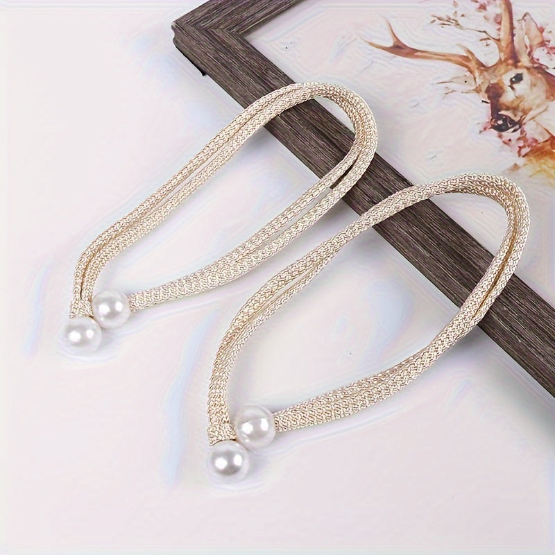 2 ta sozlanadigan bog'lovchi lenta parda bog'ichlari to'plami, uy, ofis va mehmonxona deraza bezaklari uchun ideal; zamonaviy va qulay parda kliplari