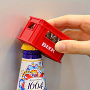 Magnetic Beer Bottle Opener with Fridge Magnet Decoration