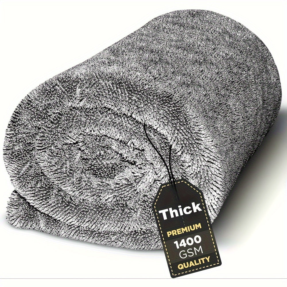 Microfiber Car Drying Towel 1400 GSM Double-Sided Streak-Free Absorbent