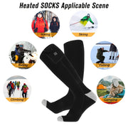 Uniseks elektr taʼminlangan changʼich socklari, batareyasiz, suv o'tkazmaydigan, qishki sport uchun