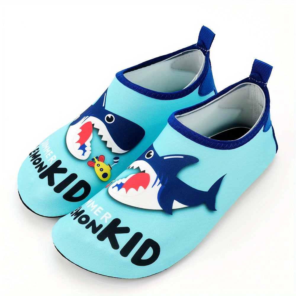 Boys Water Shoes Baby Shark Print Non-slip Breathable Quick Dry for Swimming Diving Surfing