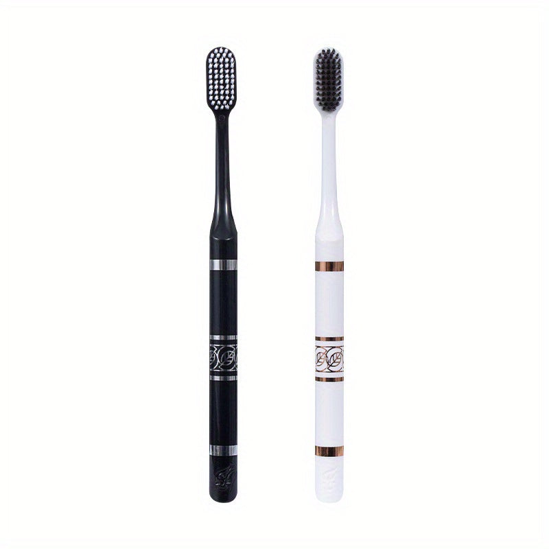 Kattalar uchun ikki dona to'rtlik yumshoq cho'tka tish cho'tkasi qora va oq sayohat uchun asosiy narsalar