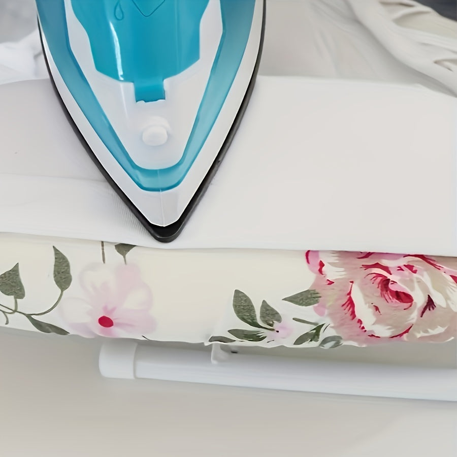 Tabla de planchar plegable con soporte para plancha pequeña y perchero, multicolor compacto, metal resistente, 26cm