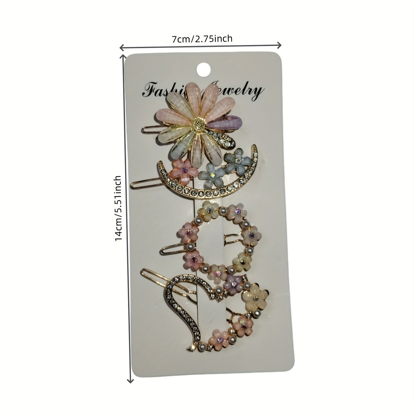 Set de horquillas con flores coreanas para mujer, accesorios elegantes de aleación para el cabello para niñas