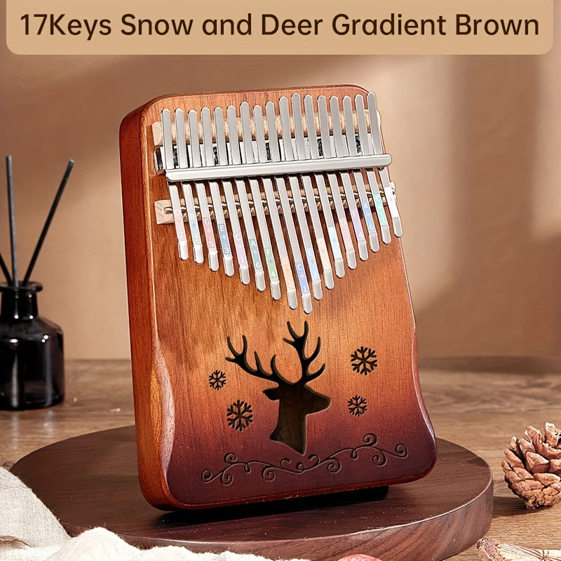 17-Key Multicolor Kalimba Thumb Piano for Beginners for Girls