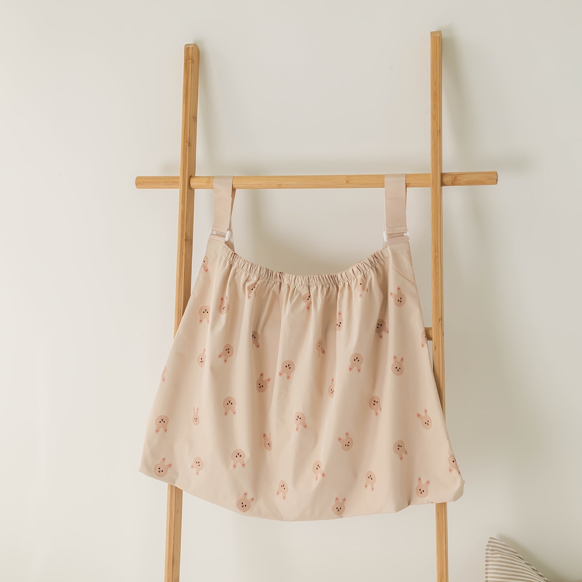 Cartoon Print Stroller Organizer Bag with Hanging Design for Diaper and Bottle Storage