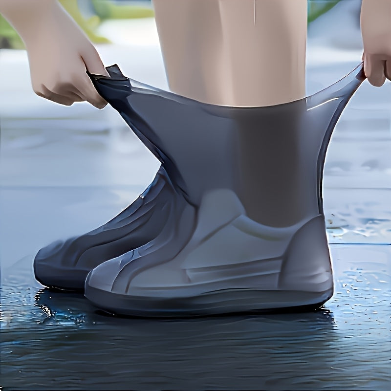 Unisex Waterproof Latex Shoe Covers Non-Slip Rainproof Footwear