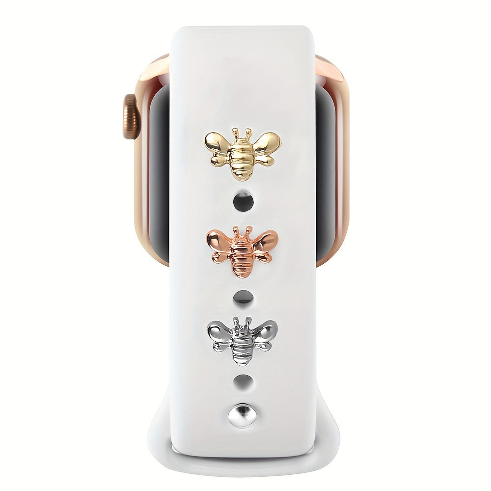 Dog Paw Studs with Turtle and Butterfly Bee Design for Silicone Sports Watch Bands