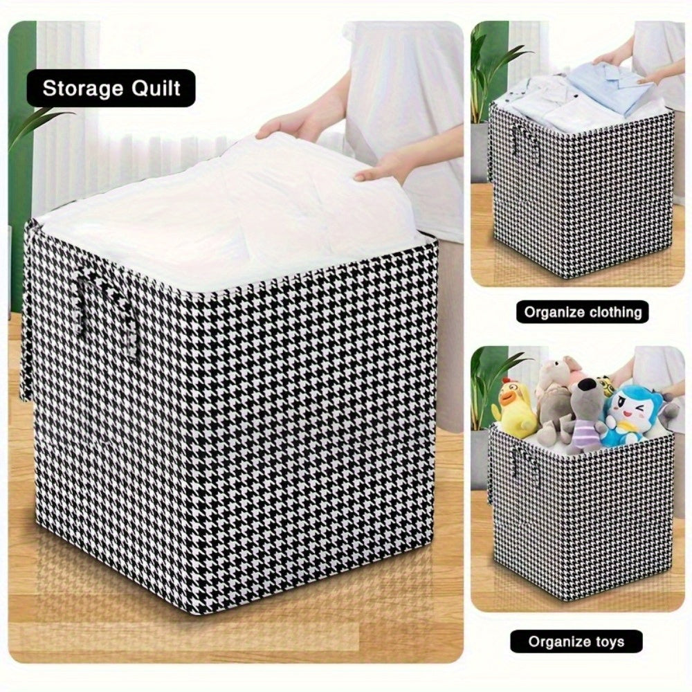 2-Pack Large Capacity Foldable Fabric Storage Boxes for Bedrooms and Closets
