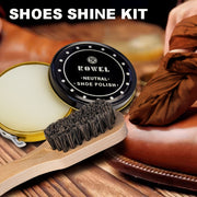 Shoe Cleaning Kit Set Leather Shoe Polish Brush Bag For Shoes & Bags