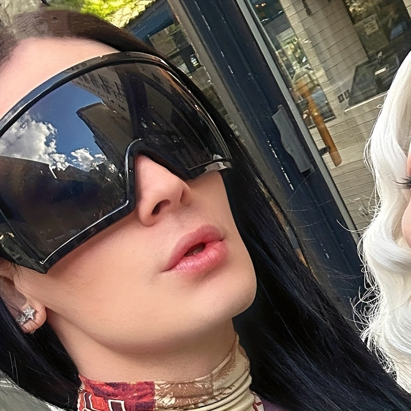 Unisex Oversized Sun Shade Wrap Around Shield for Driving and Beach Parties