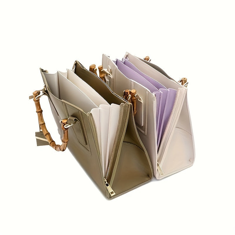 Bamboo Handle Rings for Handbags and Luggage, Handmade Wooden Accessories