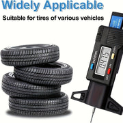 Calibrador de profundidad digital, medidor de banda de rodadura de neumáticos 0-25mm, herramienta de reparación