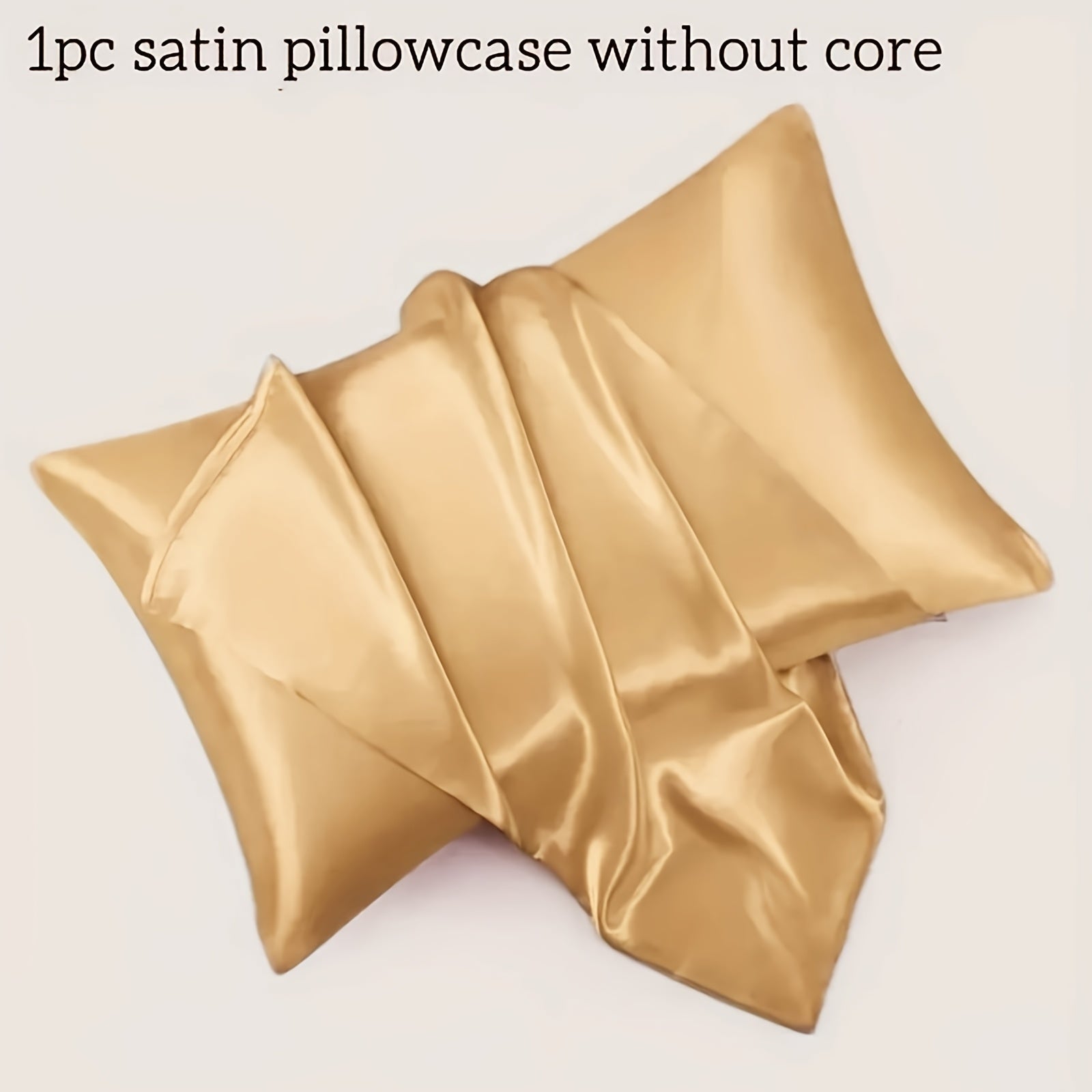 Satin Pillowcase Envelope Closure Hypoallergenic Breathable Durable Bedding Pillow Cover