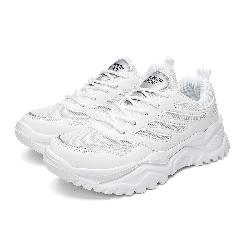 Ayollar uchun barcha yer sharoitlariga mos sneakers bej rangli LightAccent nafas oluvchi tarmoq, sirpanishga qarshi EVA taglik