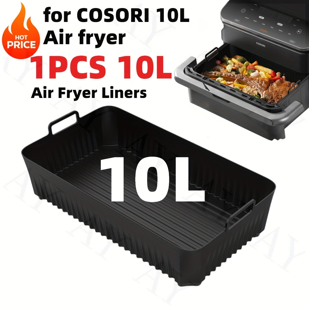 10L Silikonli Havo Qovurish uchun Qoplamalar Yoqmaydigan, Qayta Ishlatiladigan Pech Steamer Taqsimotlari