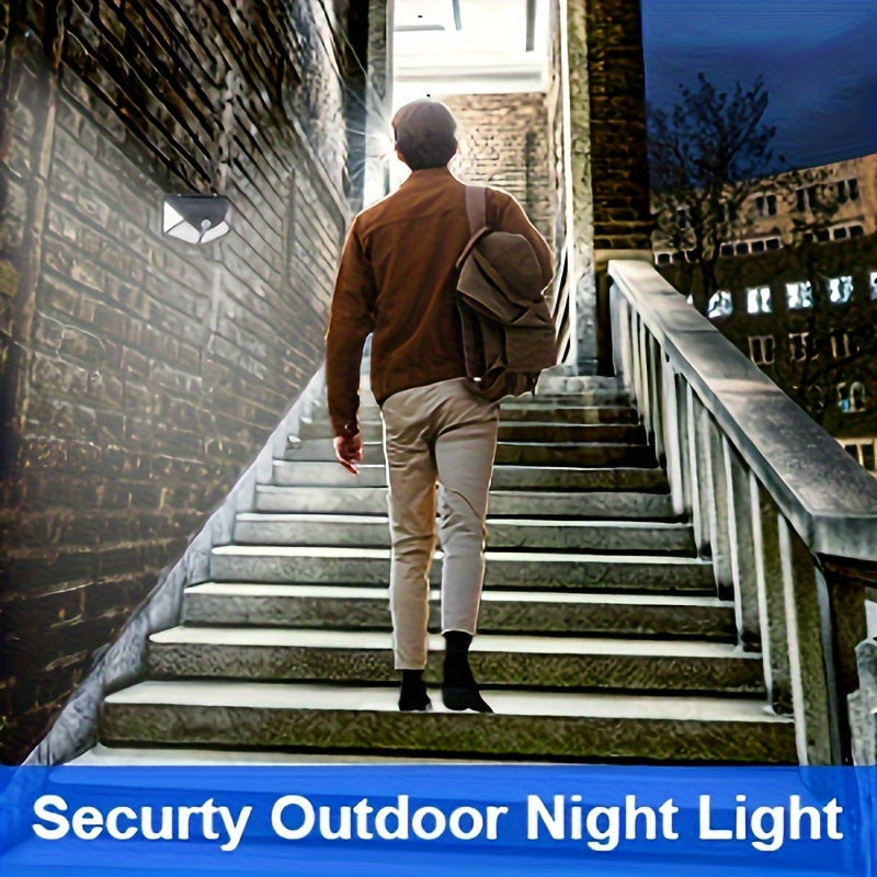 Outdoor Solar Wall Light with Motion Sensor, Four-Sided Lighting, Yard Garden Patio Fence Driveway Pathway, 4-12 Pieces