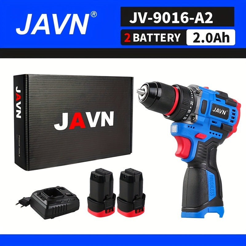 16V Brushless Cordless Mini Drill with Self-Locking Chuck 20+1 Torque Settings