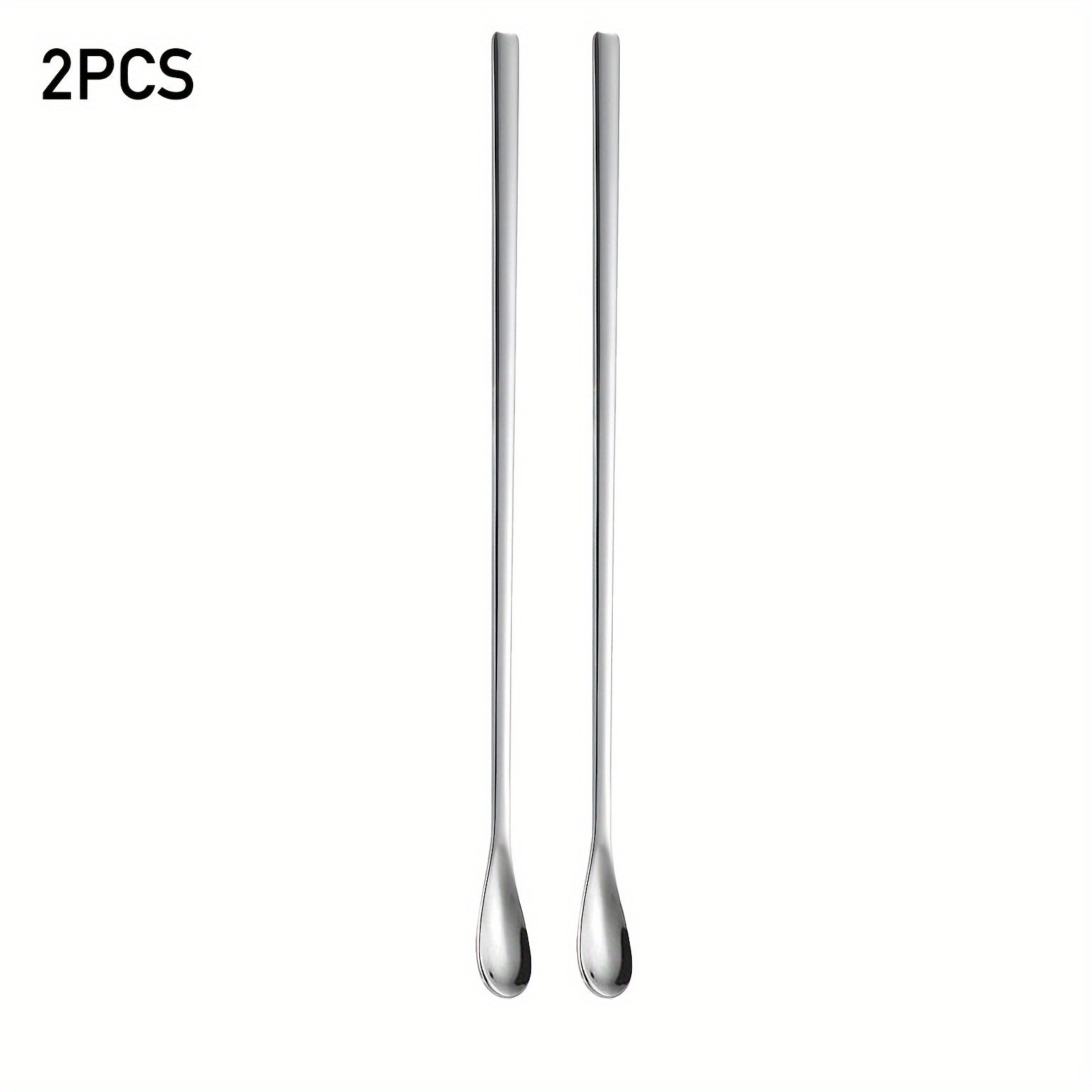 Long-Handled Stainless Steel Cocktail Stirring Spoon 22cm for Drinks and Coffee