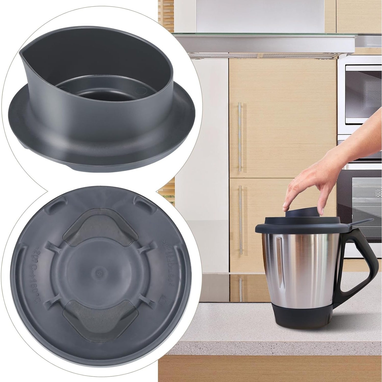 Measuring Cup Heat-Resistant Plastic with Scale for TM6 TM5