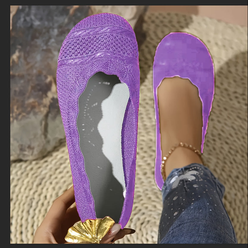 Women's Round Toe Slip-On Loafers Lightweight Casual Shoes in Multiple Colors