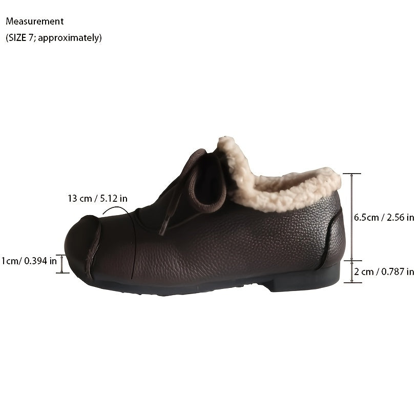 Women's Soft Sole Slip-On Slippers Anti-Slip Casual Warm Boots