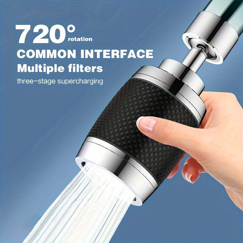 Kuchka kran suvi filtri to'plami, 3 tezlikli splash-proof burilish va aksessuarlar bilan