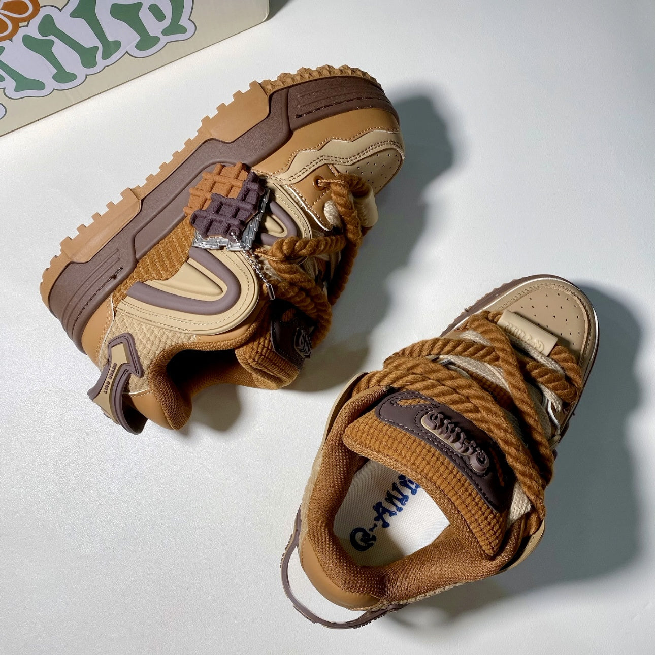 Винтажные мужские и женские повседневные кроссовки из микрофибры, нескользящая толстая подошва