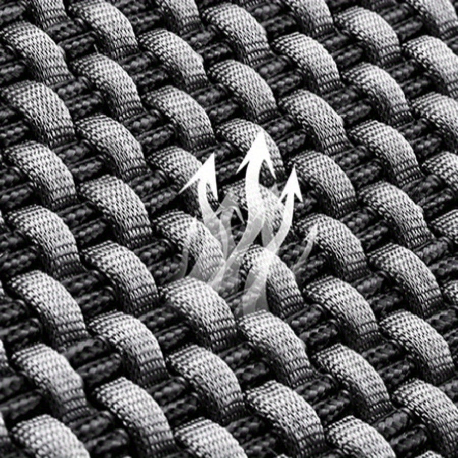 Universal Car Seat Covers Breathable Fabric Full Set Black Red Five Seat