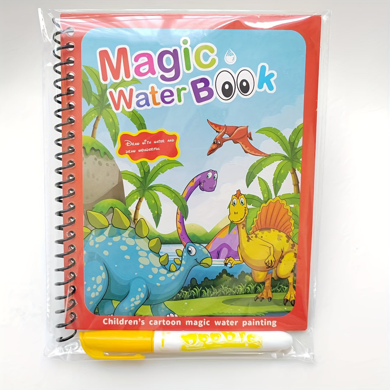 Kids Watercolor Coloring Book with Pen and Paint-by-Numbers Activities for Creative Kids