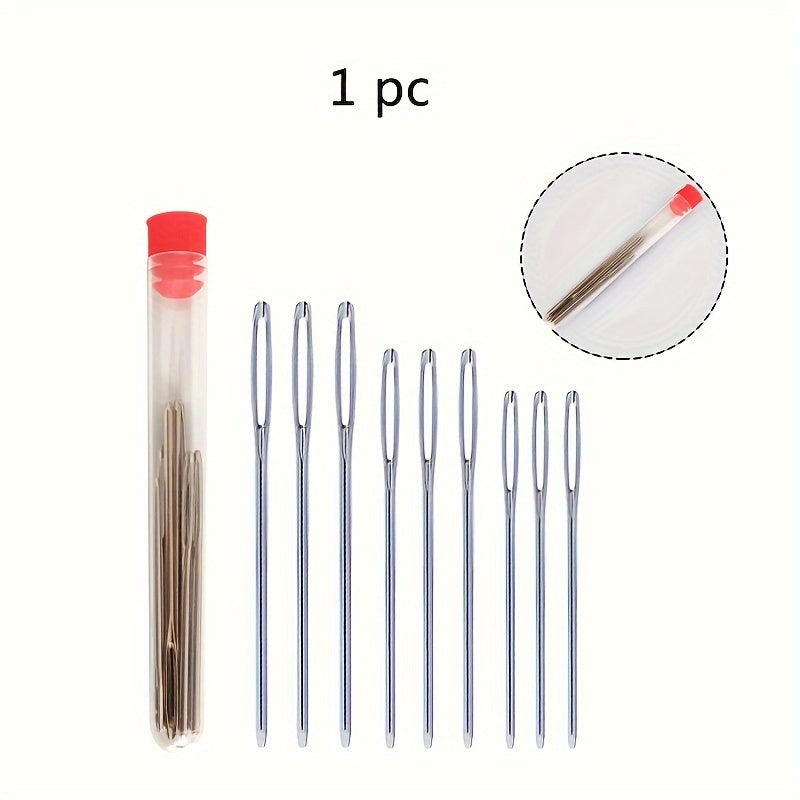 Black Magnetic Needle Box for Cross Stitch and Embroidery Tools Stainless Steel Frosted Black