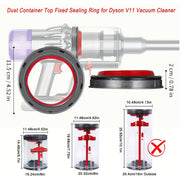 Replacement Sealing Ring for V11 V15 SV14 SV15 SV22 Vacuum Dust Bin Top Seal Kit