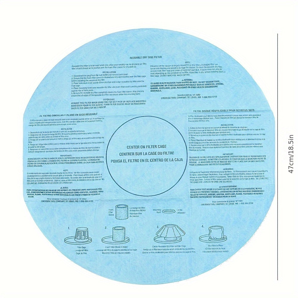 Shop-Vac 905-85 uchun Yuqori Samarali Filtr Qopqog'i - Haipa Changyutgichlari bilan Mos Keladi