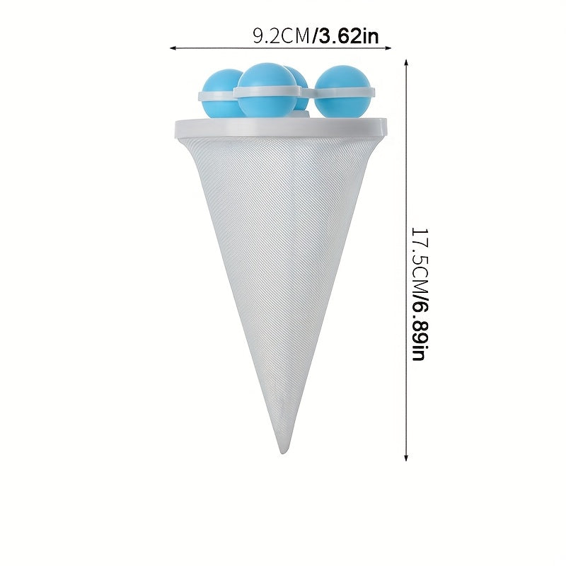 Qayta ishlatiladigan kir yuvish uchun iflosliklarni yigʻish sumkasi filtri, kiyimlar uchun, sochlar, tolalar, uy hayvonlari tuklarini olib tashlash