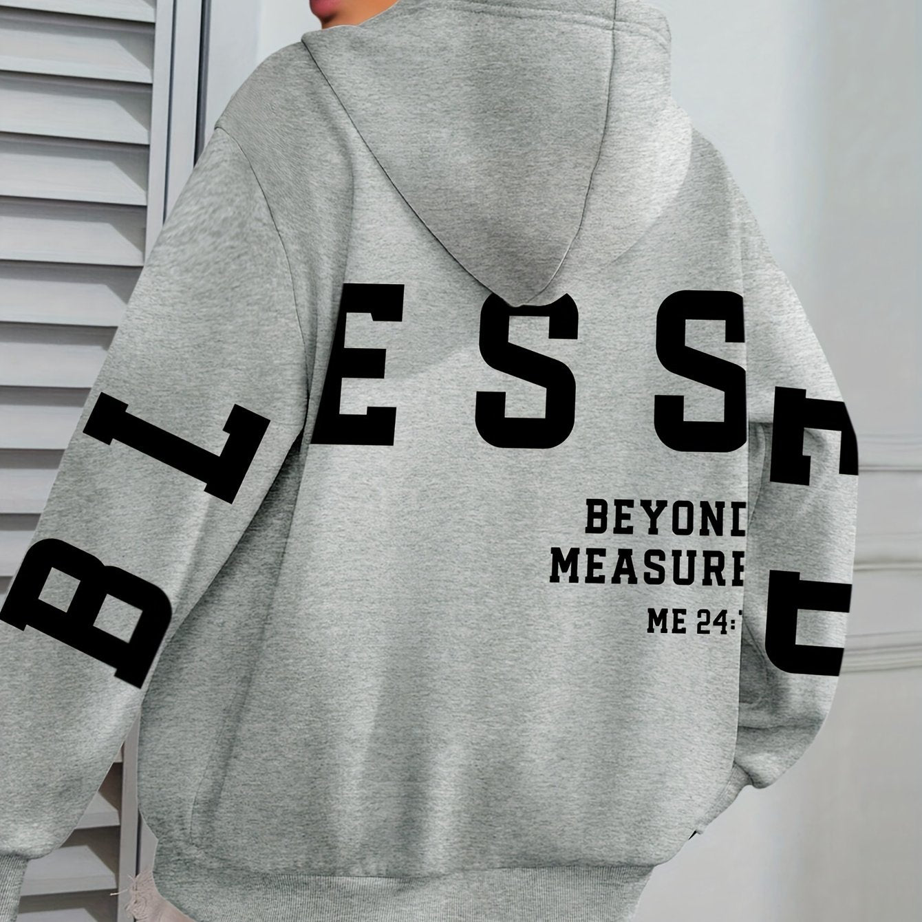 Plus Size Women’s Fleece Hoodie With Pocket Long Sleeve Winter Fall