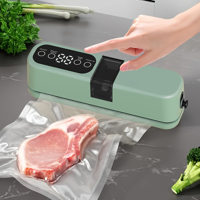 Portable USB vacuum sealing machine with multifunction food preservation for long-term storage