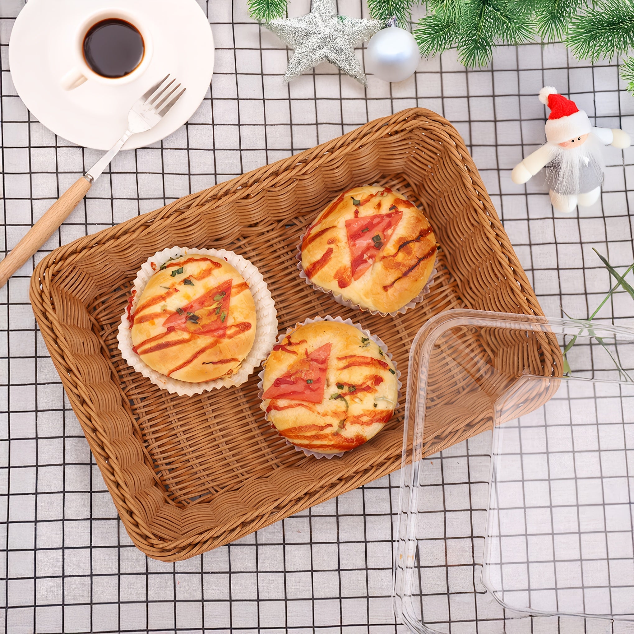 Akril non bochka qopqog' bilan, shirinliklar, mevalar va sabzavotlar uchun oshxona, restoran saqlash