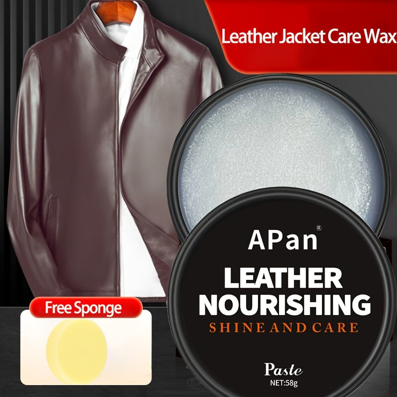 Leather Care Cream 58g for Leather Jackets Shoes Bags Sofas Nourishing